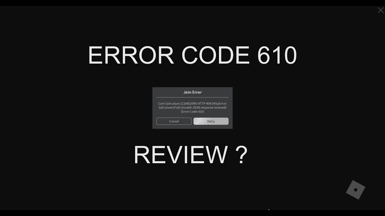 Роблокс ошибка 200. Ошибка 610 в РОБЛОКС. Ошибка 404 РОБЛОКС. Roblox Error code. Ошибка 276 РОБЛОКС.